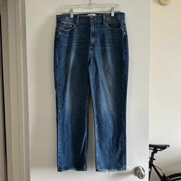 PAIGE Denim - PAIGE Blue Denim High Rise Sarah Straight Lexington Designer Jeans Size 30 EUC
